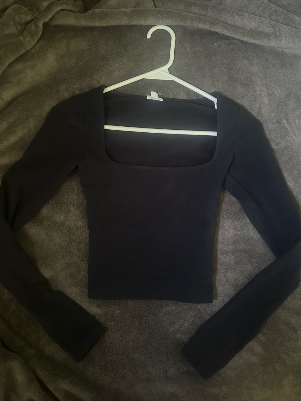 Garage Mariana blue long sleeve square neck